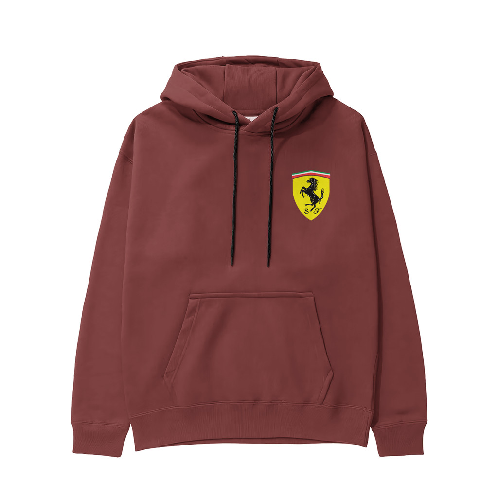 Blusa de moletom Masculina Canguru Estampada Ferrari Flanelada Quentinha