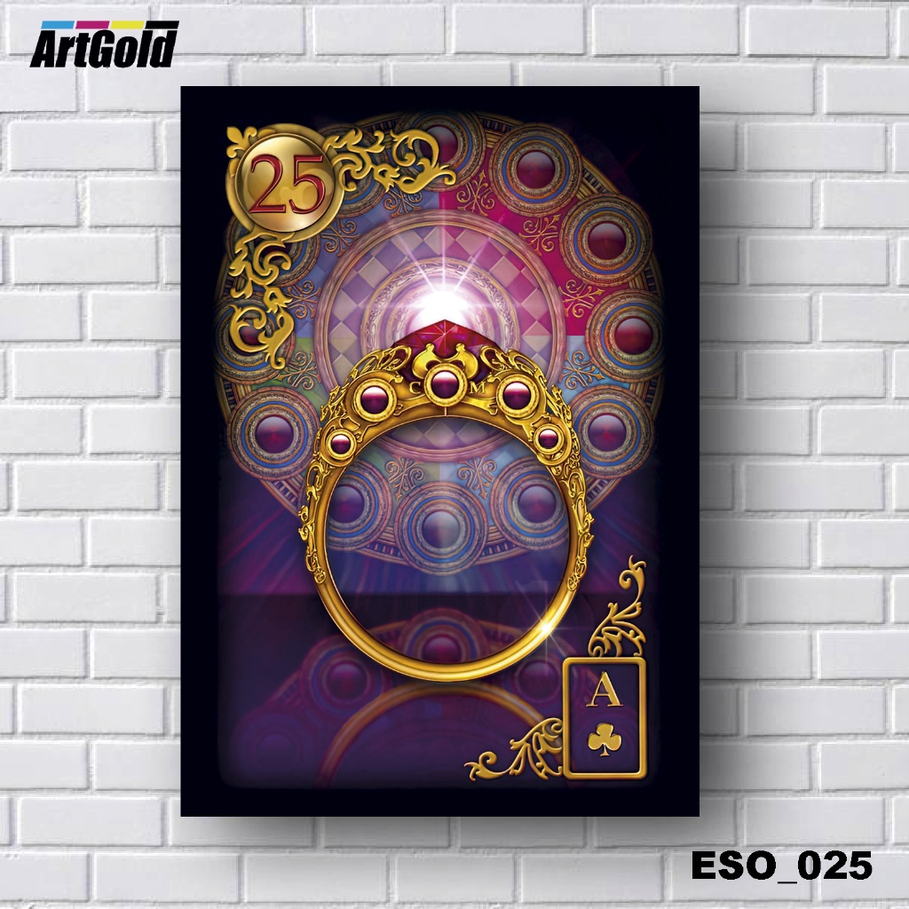 Placas Quadros Decorativos em MDF - Esotérico -  Tarô - Baralho Cigano - Carta 25 O Anel