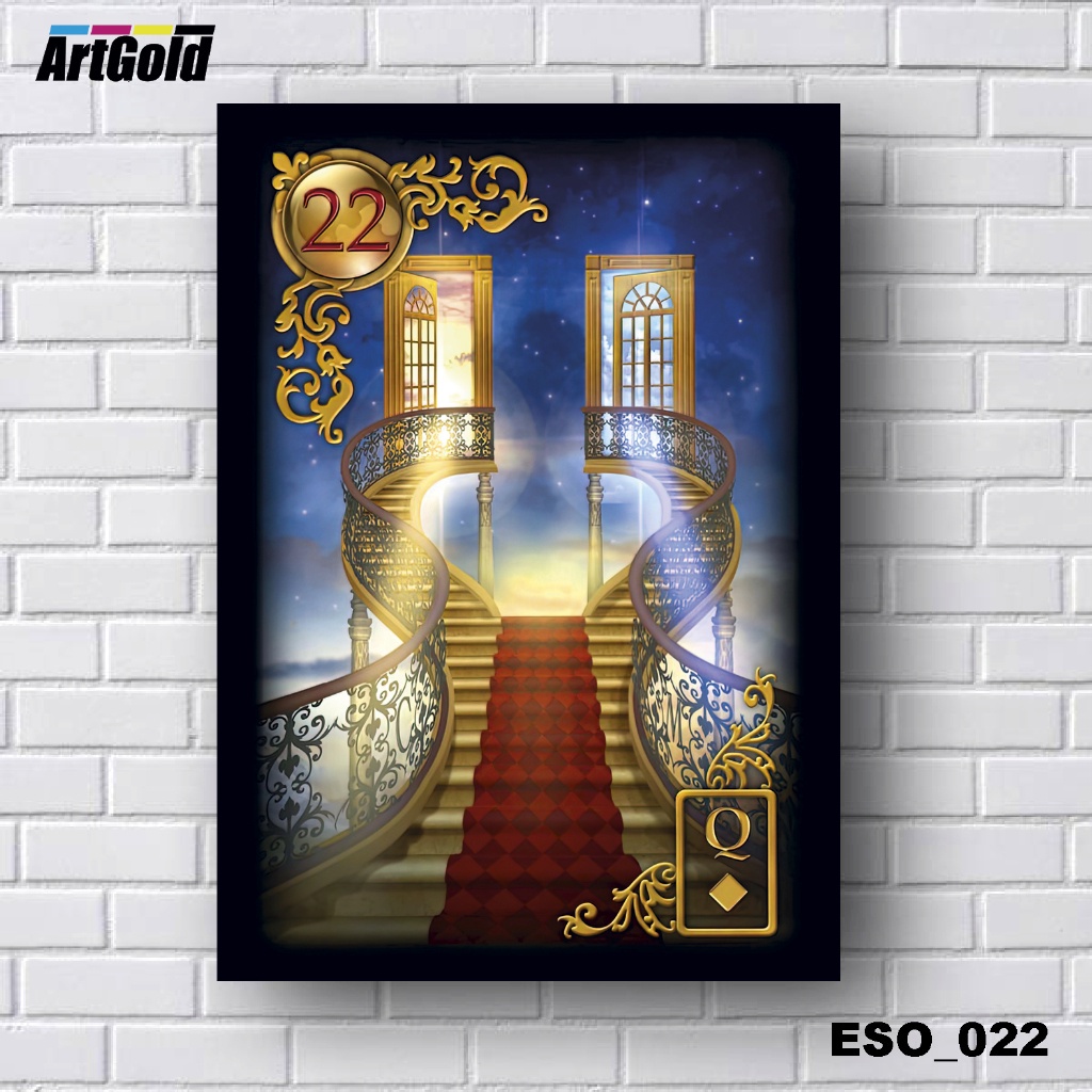 Placas Quadros Decorativos em MDF - Esotérico -  Tarô - Baralho Cigano - Carta 22 O Caminho