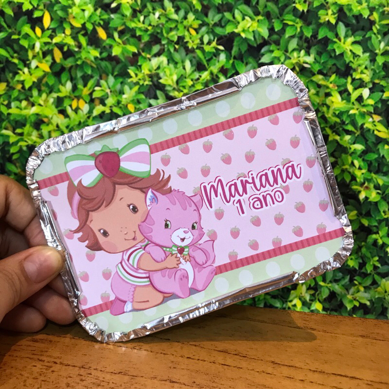 Marmita personalizada Moranguinho Baby /  personalizados / kit marmita / lembrancinhas de aniversário