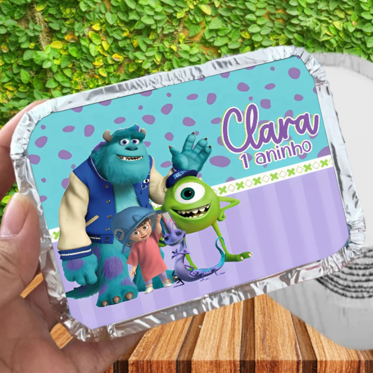 Marmita personalizada Monstros S.A. / personalizados / kit marmita / lembrancinhas de aniversário / marmitinha