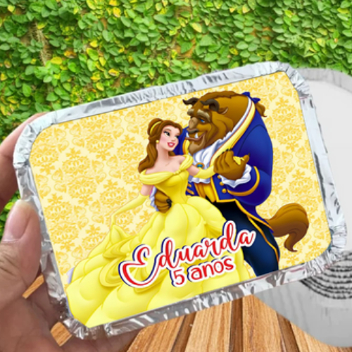 Marmita personalizada A bela e a Fera / Princesa Bela /  personalizados / kit marmita / lembrancinhas de aniversário