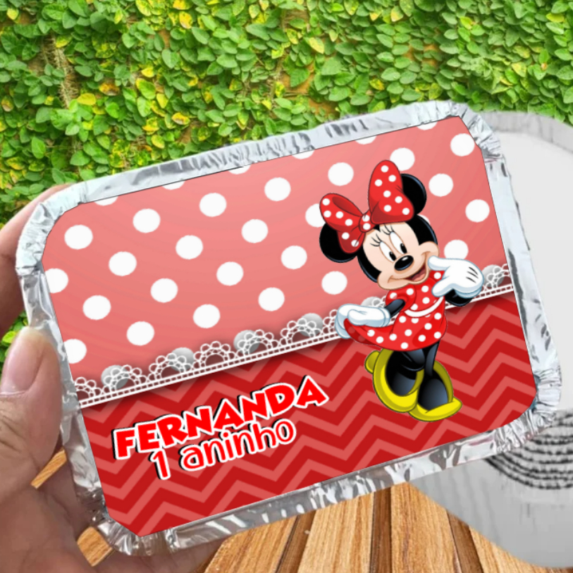 Marmitinha Personalizada Minnie / Personalizados para Festas / Lembrancinhas de aniversário/ kit marmita