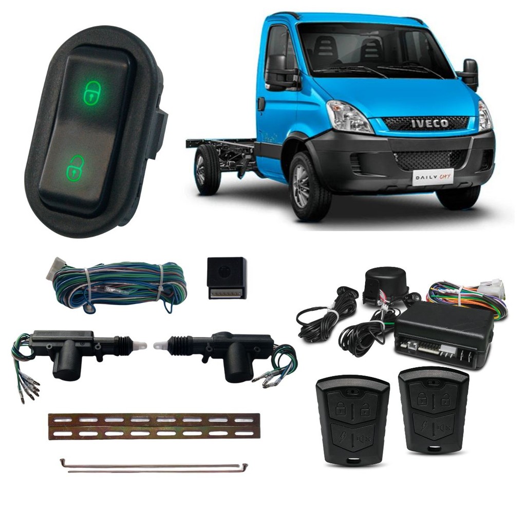 Kit Trava Eletrica e Alarme Iveco Daily
