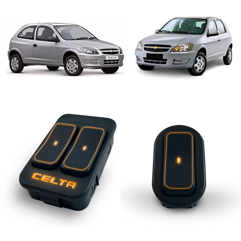 Par Botão Interruptor Celta Duplo E Simples Personalizado Led Ambar em Oferta na Shopee