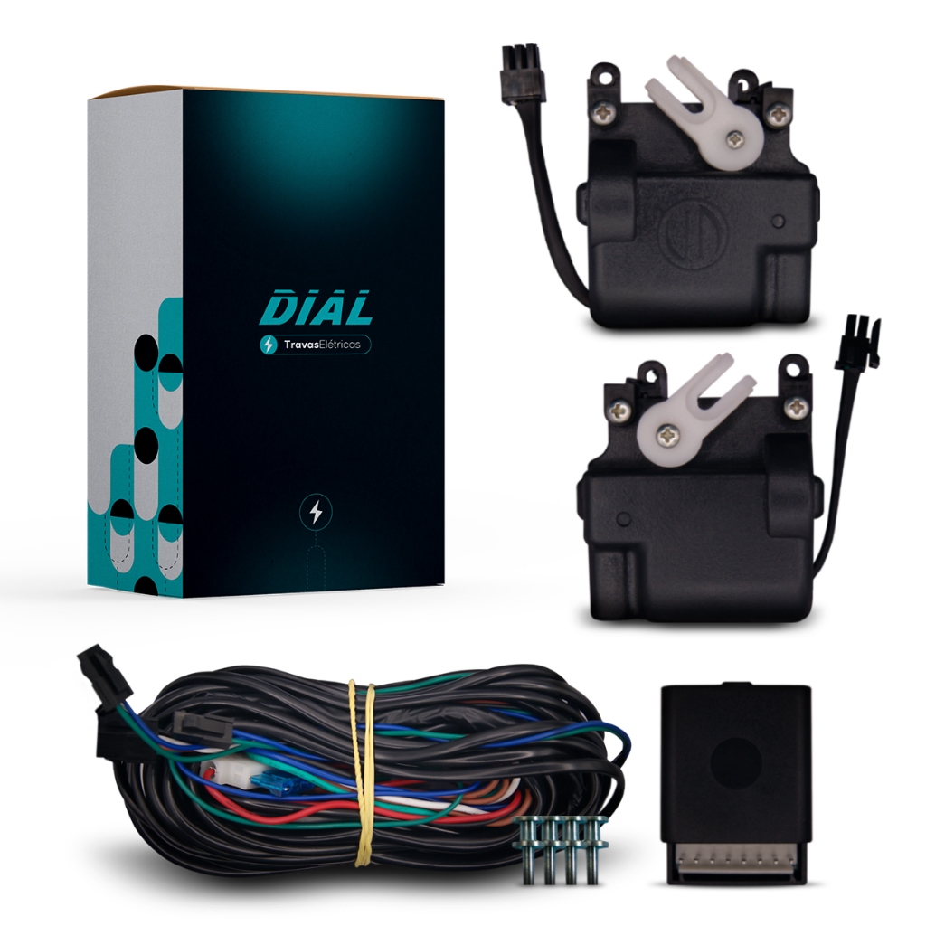 Kit Trava Eletrica 2 Portas Celta/Novo Ka/Jumper/Boxer/Palio/Strada/Nova Fiorino/Doblo/Ducato/Novo Uno