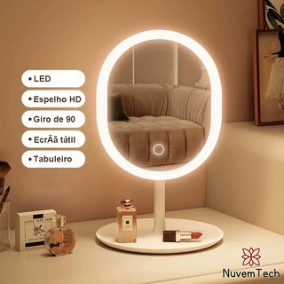 Espelho Inteligente com Luz LED - R$38,79 ✨