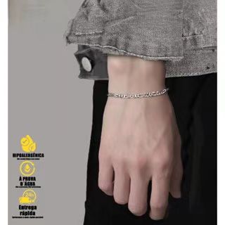 Pulseira Figaro de Aço Inox Masculina e Feminina – Estilo Rapper Moderno, Corrente Casual de Alta Qualidade