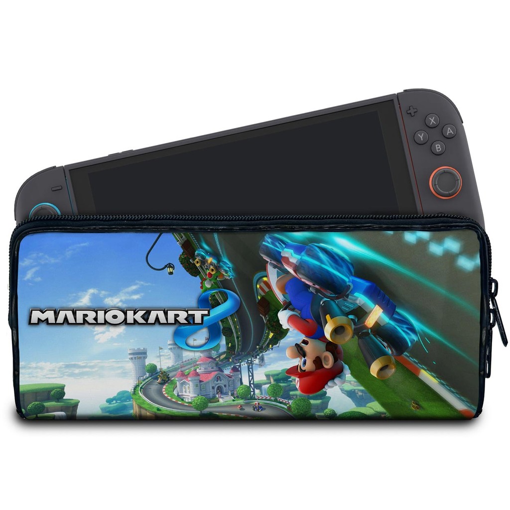 Case para Nintendo Switch 2 Bolsa Estojo - Mario Kart 8
