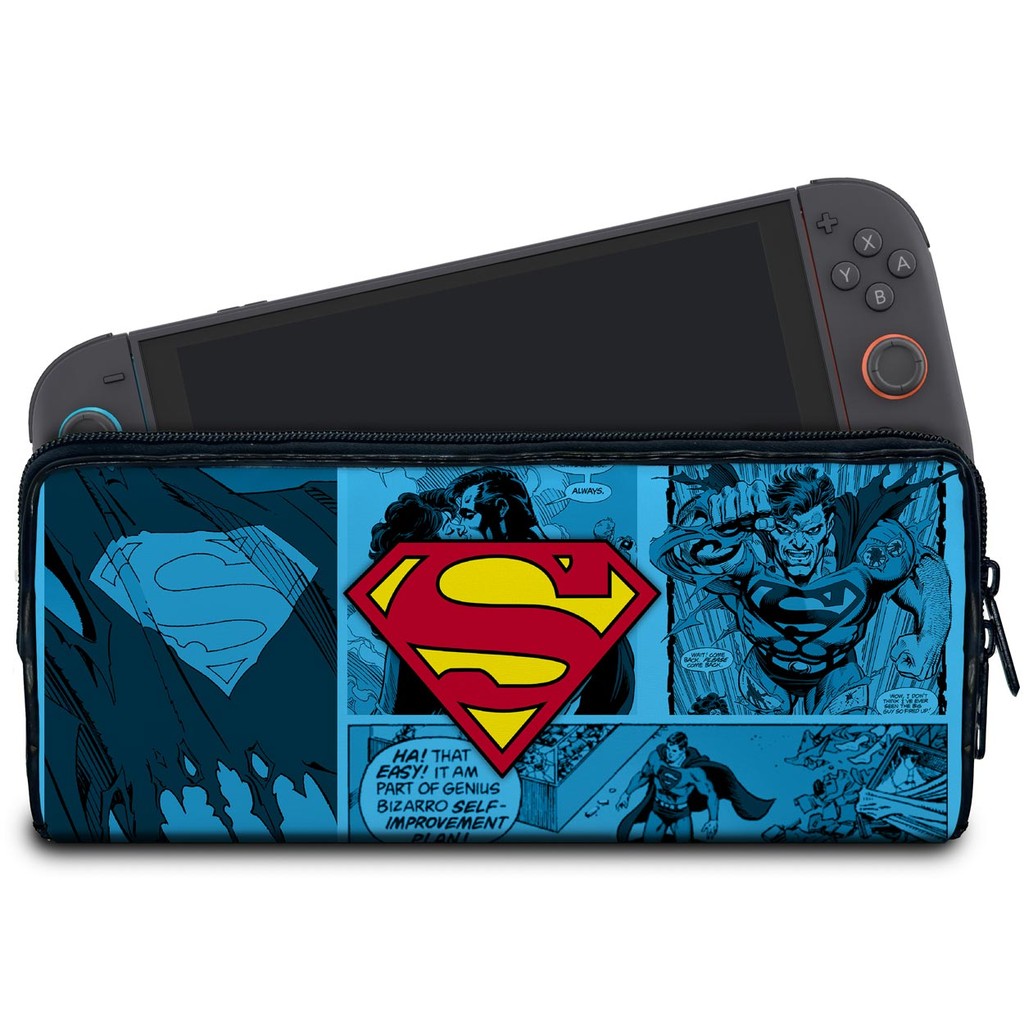 Case para Nintendo Switch 2 Bolsa Estojo - Superman Comics
