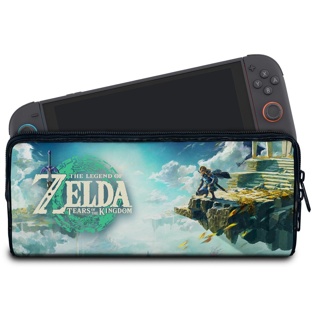 Case para Nintendo Switch 2 Bolsa Estojo - Zelda Tears of the Kingdom