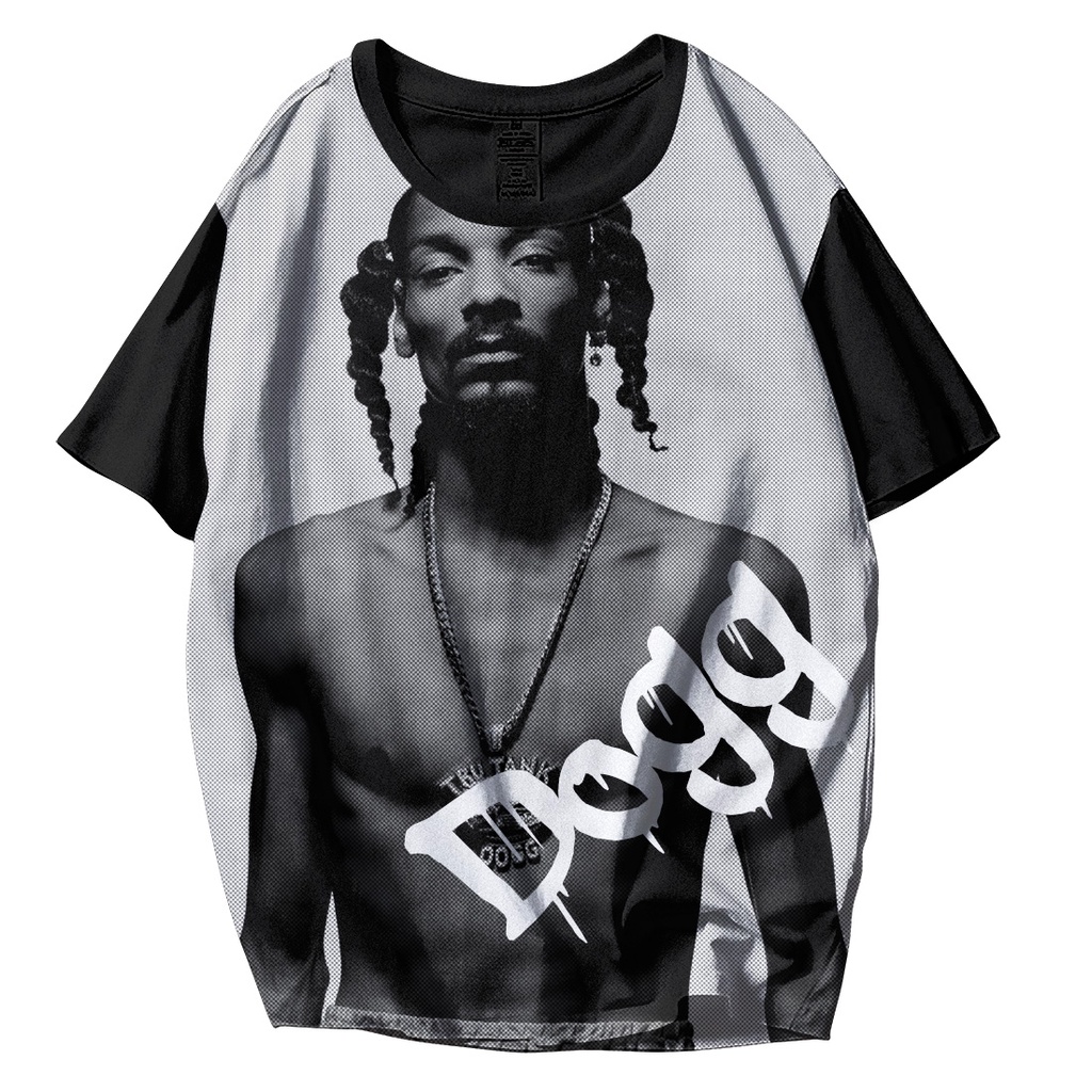 Camiseta oversize snoop dogg estampada hiphop rapp
