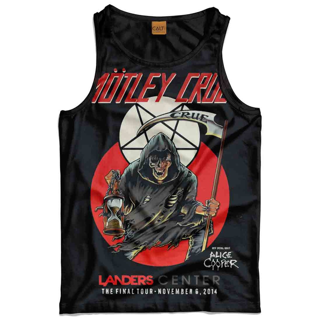 Regata Motley Crue banda rock metal caveira estampada