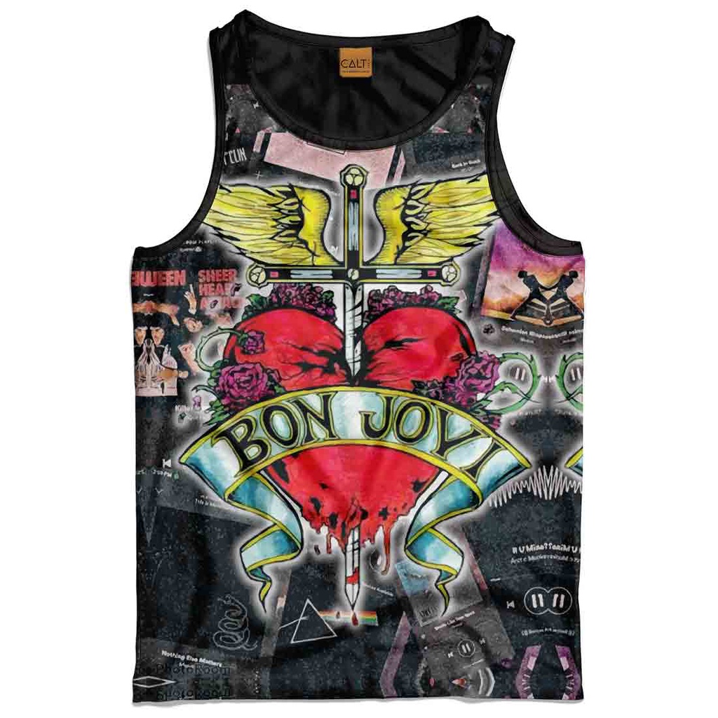 Regata rock Bon Jovi banda estilo rock estampada