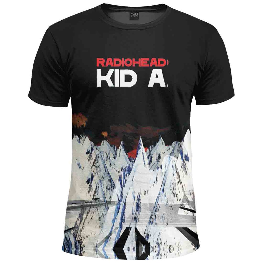 Camiseta Radiohead estampada kid A rock banda