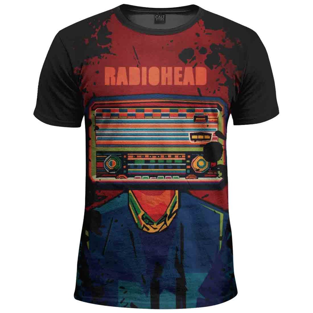 Camiseta Radiohead estampada banda Thom Yorke rock