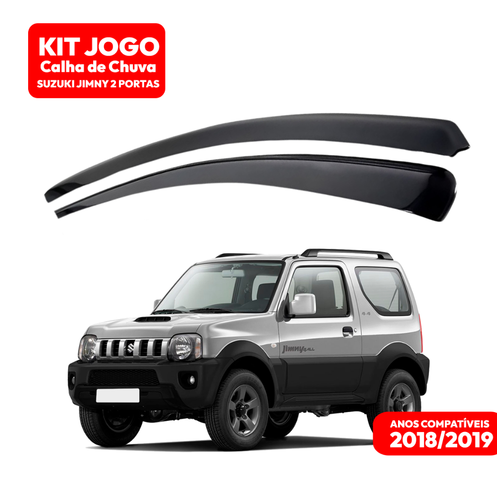 Par Jogo Defletor Jogo Calha De Chuva Suzuki Jimny 2018 2019 2 Portas