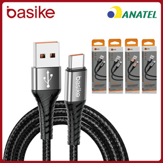 Basike Cabo Carregador Celular 3A Turbo Rápido Reforçado  V8 / TipoC / iphone - Lightining em Oferta na Shopee