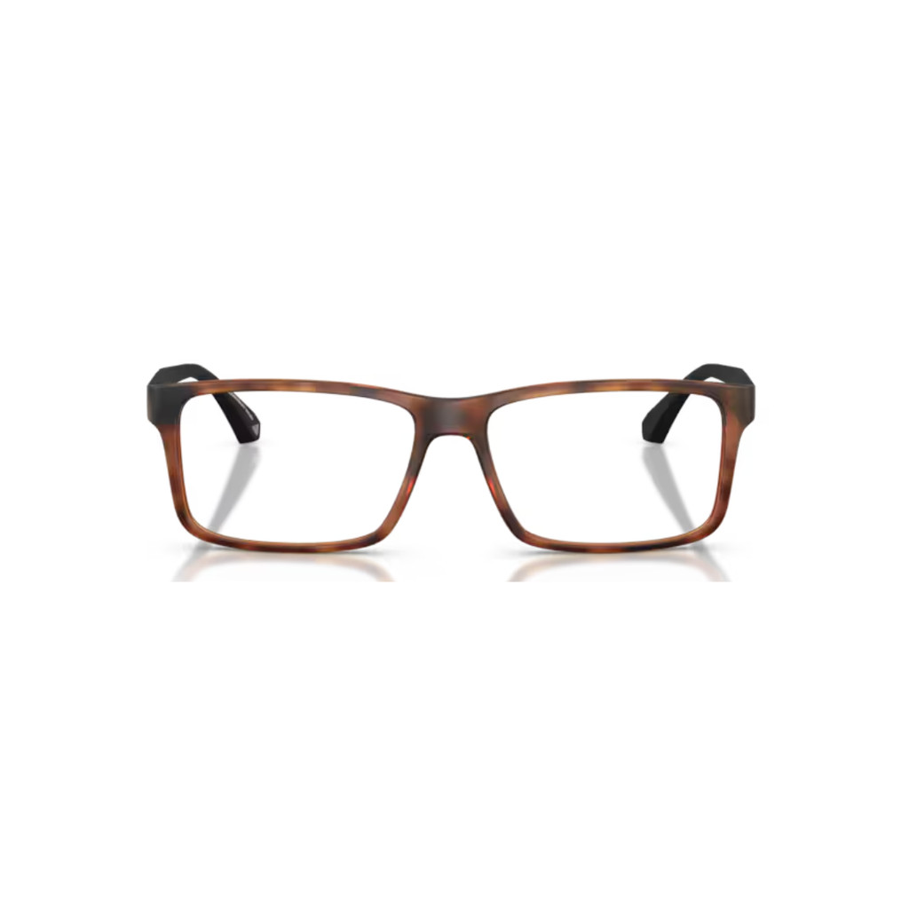 Armação de Grau Emporio Armani Retangular Marrom 0EA3038 500