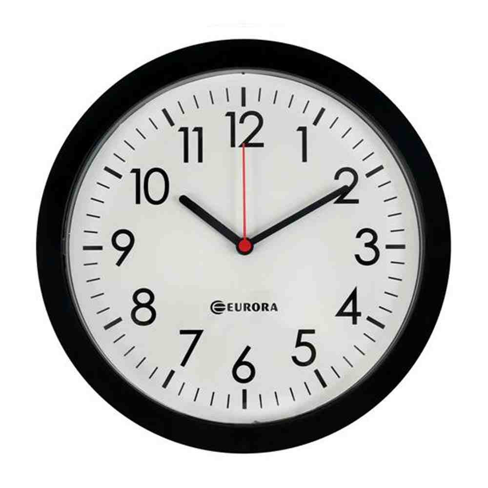 Relógio de Parede Preto Herweg Eurora 6575145 em Oferta na Shopee