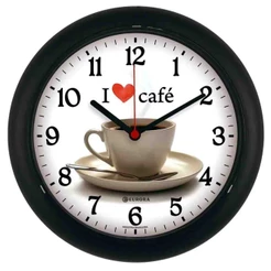 Relógio De Parede Eurora Café Preto 6586 34