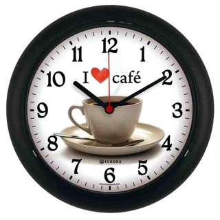 Relógio De Parede Eurora Café Preto 6586 34