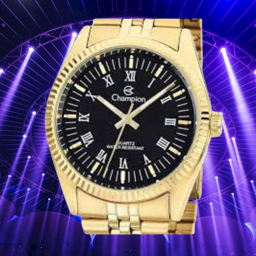 Relógio Dourado Feminino Champion CH22859U em Oferta na Shopee