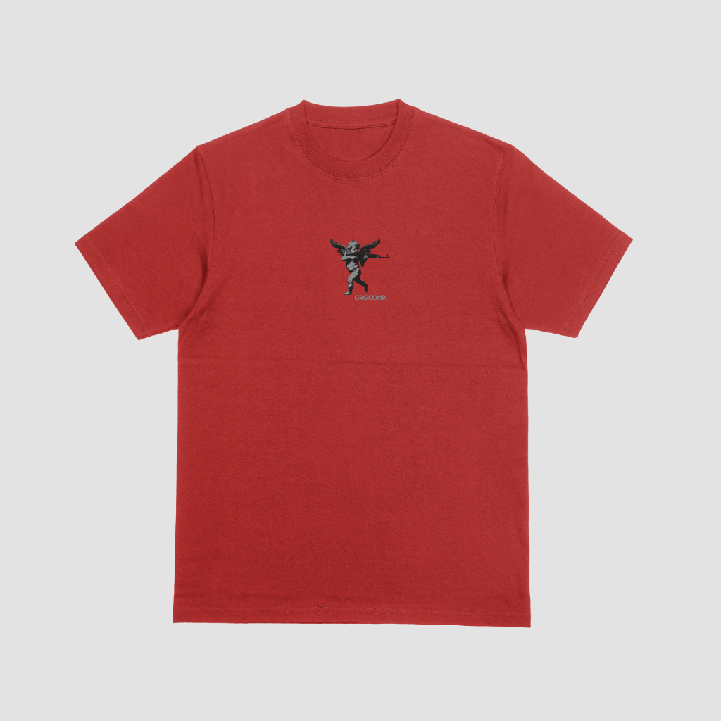 Camiseta Anjo Plus Size 100% Algodão Street Estampada Moda Masculina Malha Reforçada G1 G2 G3