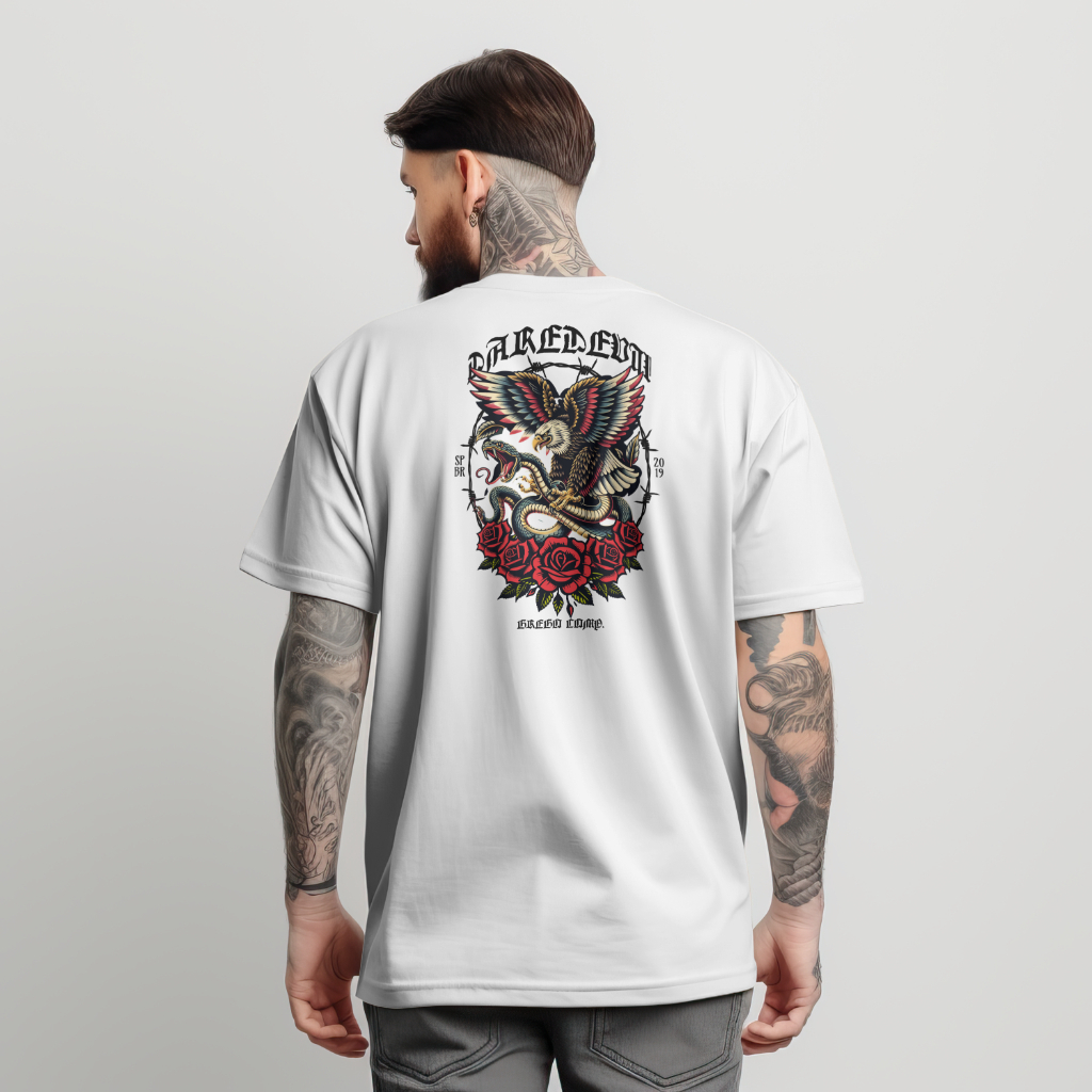 Camiseta Dare Devil Estampada Básica 100% Algodão Street Moda Masculina Malha Resistente Confortável