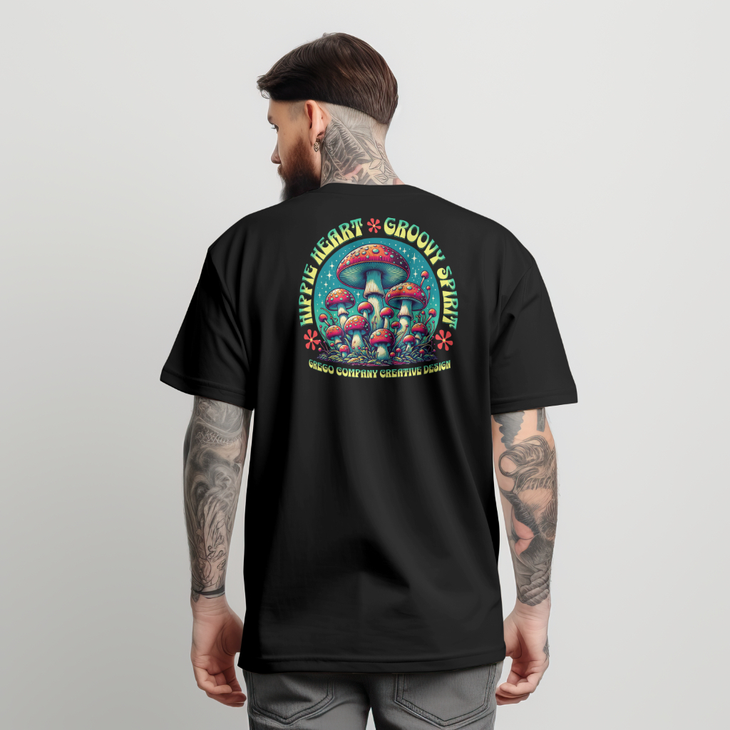Camiseta Psychedelic Street Psicodélica 100% Algodão Moda Masculina Malha Resistente Confortável
