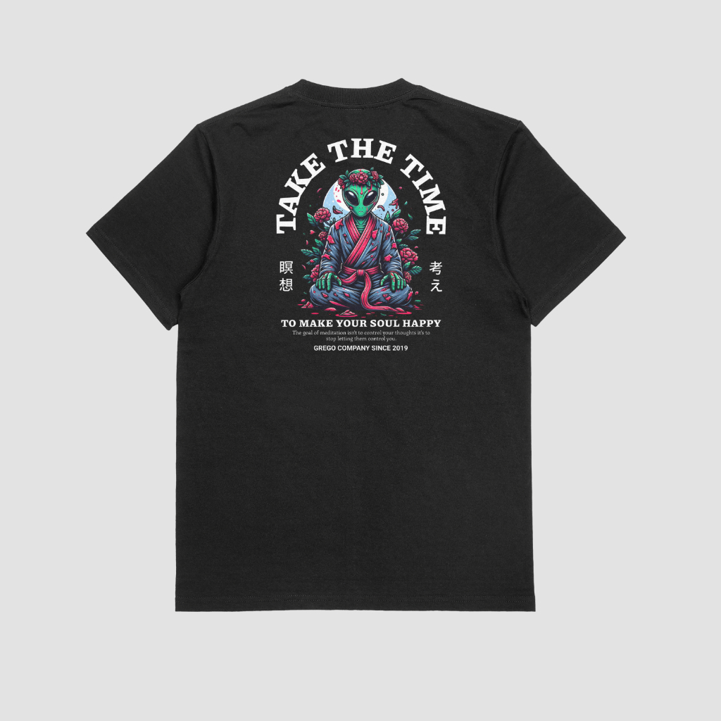 Camiseta Plus Size Happy Soul Alien G1 G2 G3 Alienígena 100% Algodão Moda Masculina Malha Resistente