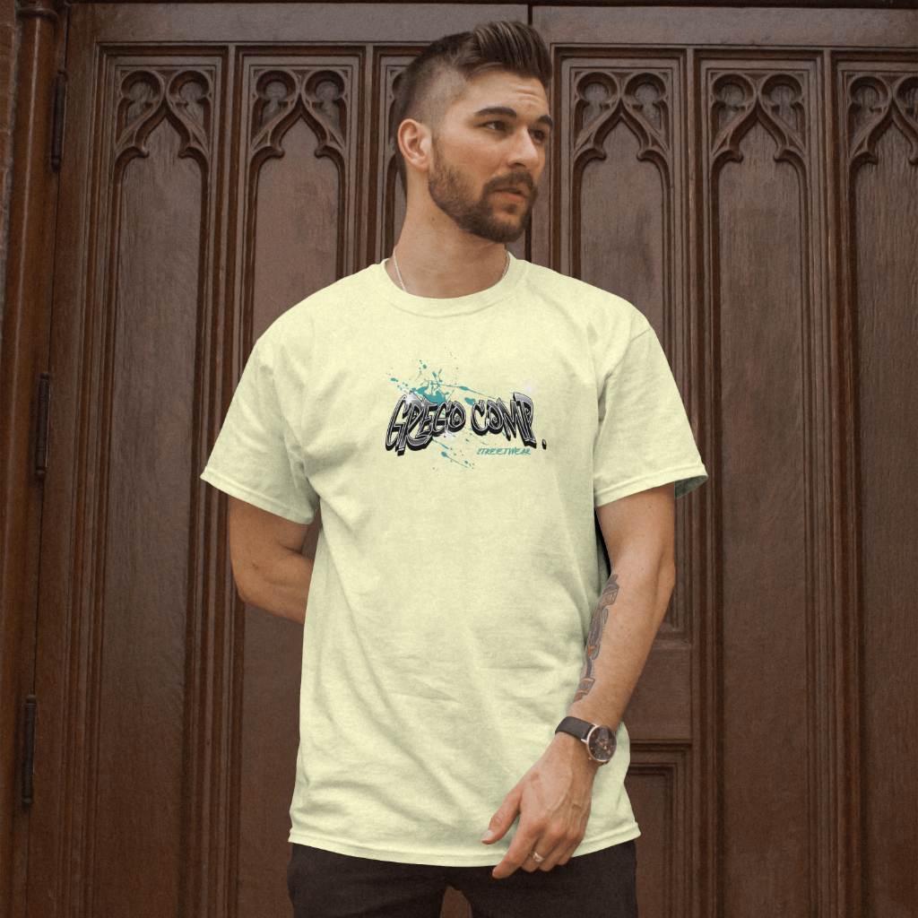 Camiseta Lettering Euphoria 100% Algodão Básica Street Moda Masculina Malha Resistente Confortável