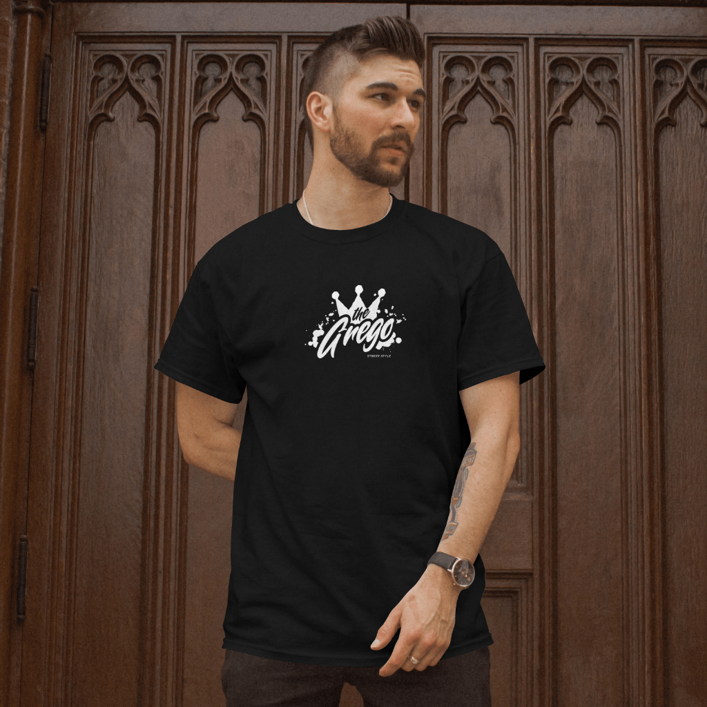 Camiseta Básica Estampada 100% Algodão Street Moda Praia Moda Masculina Malha Resistente Confortável