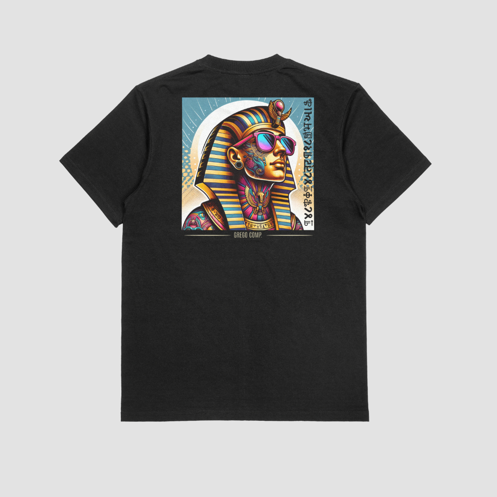 Camiseta Plus Size Faraó G1 G2 Egito Street 100% Algodão Moda Masculina Malha Resistente Confortável