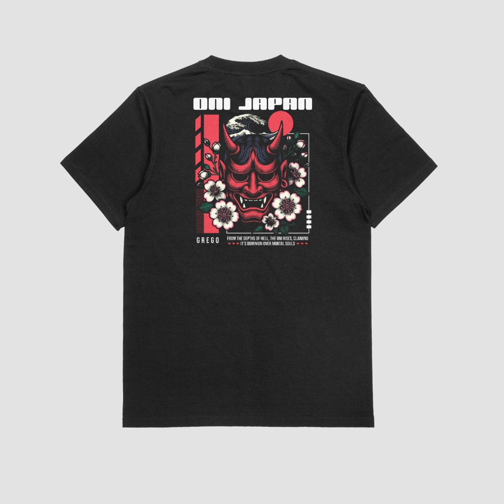 Camiseta Plus Size Masculina Japão Oriental T-Shirt G1 G2 100% Algodão Street Moda Malha Resistente