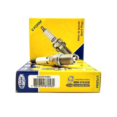 Jogo Vela Ignição 1 Eletrodo Logan Sandero Symbol 1.6 8v K7m Flex Desde 2007 Marelli K6rfmm em Oferta na Shopee