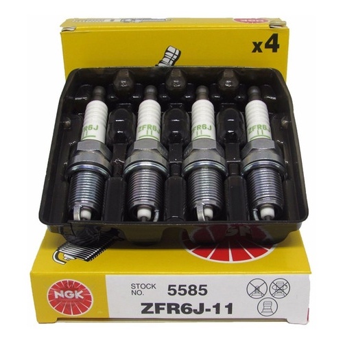 Jogo Vela Ignição Honda Fit 1.5 16v Ex Gasolina Ou Gnv 2005 2006 2007 2008 Ngk Zfr6j11d
