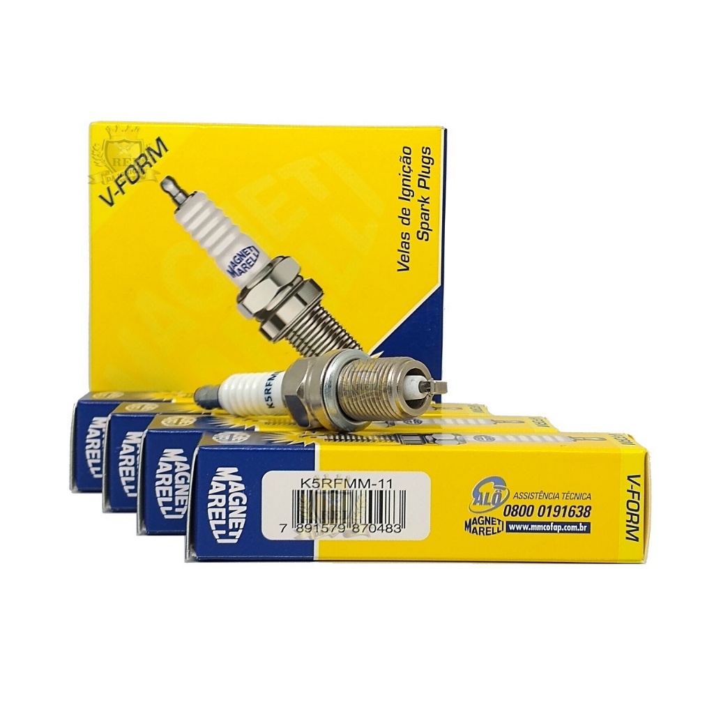 Jogo de velas Marelli Renault Clio Kangoo Twingo 1.0 8v D7D gasolina Desde 1998 K5rfmm11