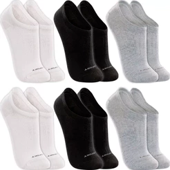 Kit 6 Pares Meias Lupo Original Sapatilha Algodão Cano Curto Soquete Masculina Feminina Academia