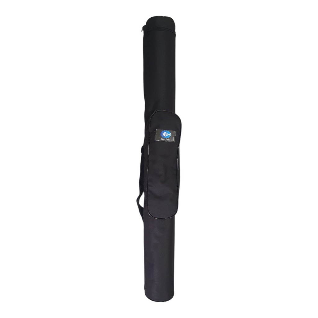 Bolsa Porta Vara Pesca Sem Tubo Com Bolsa Lateral 1,30mt Top Fish Cor Preto