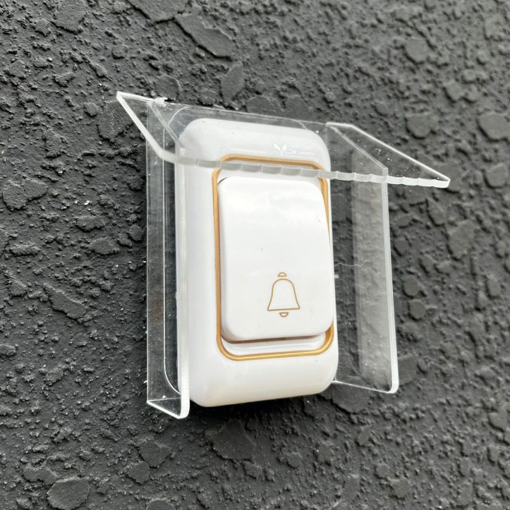 Capa protetora para Campainhas Feito em Acrilico Cristal Premium - Protetor Externo em Oferta na Shopee