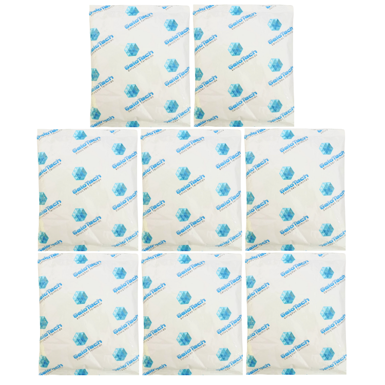 Gelo em gel artificial reutilizável flexível 300ml GeloTech bolsa de gelo gelox 8 unidades