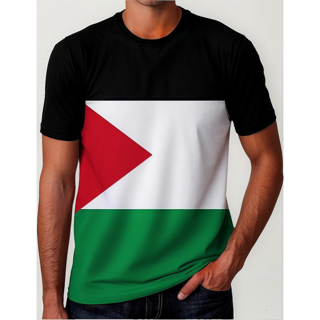 Camisa Camiseta Bandeira Palestina País Gaza Oriente Time 1