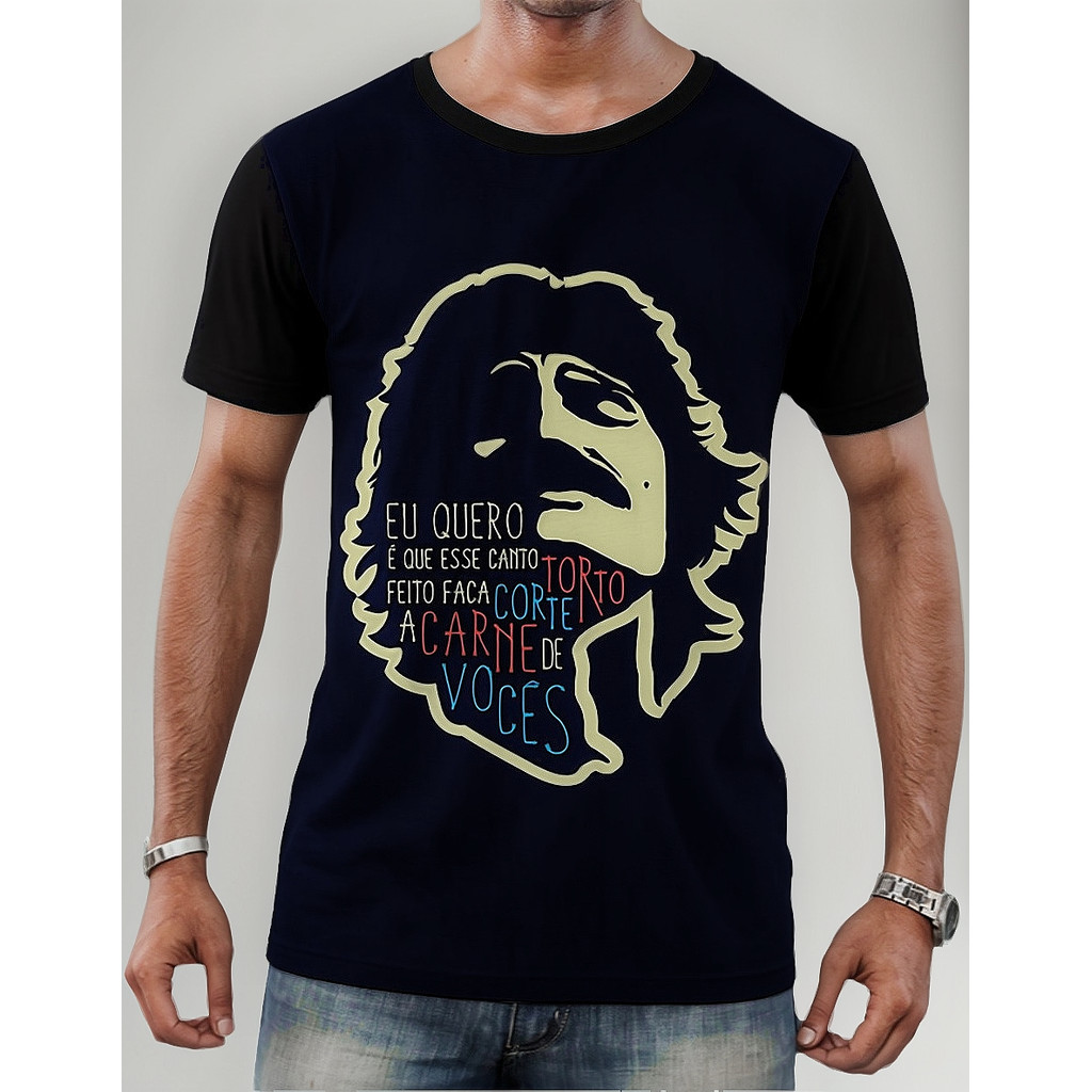 Camisa Camiseta Cantor E Poeta Belchior Mpb Música 1