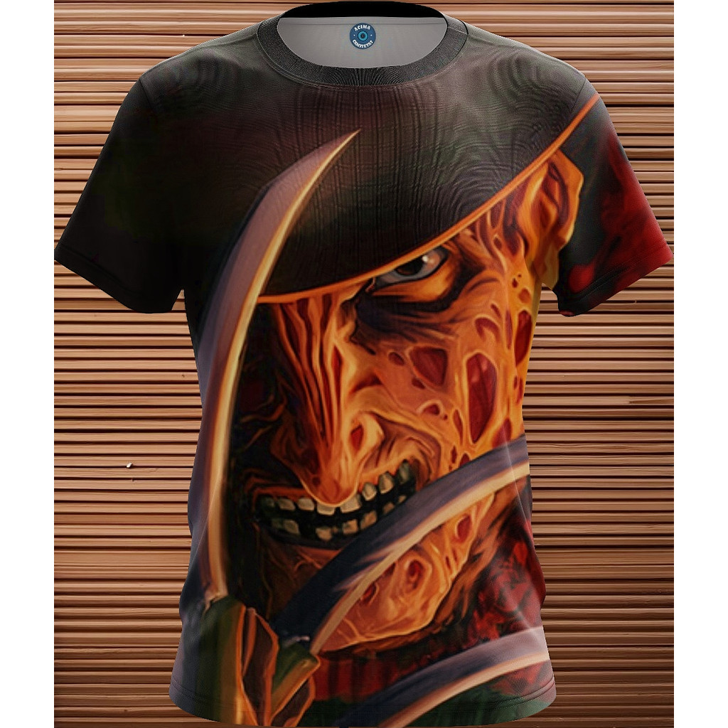 Camisa Estampadas Unissex Freddy Krueger Personagens 02