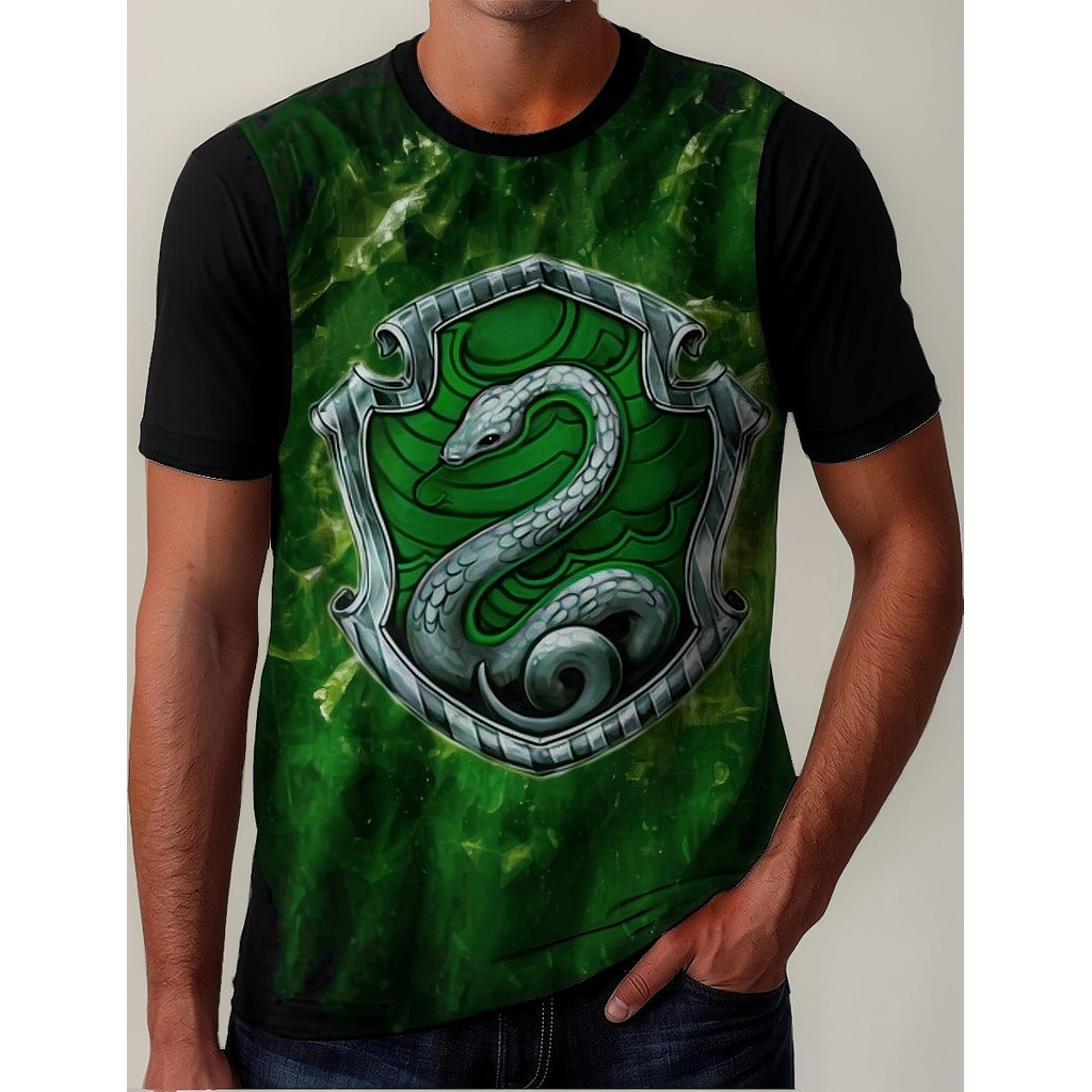Camisa Camiseta Harry Potter Lufa Lufa Sonserina Grifinória