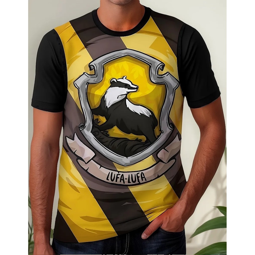 Camisa Camiseta Harry Potter Lufa Sonserina Grifinória 1