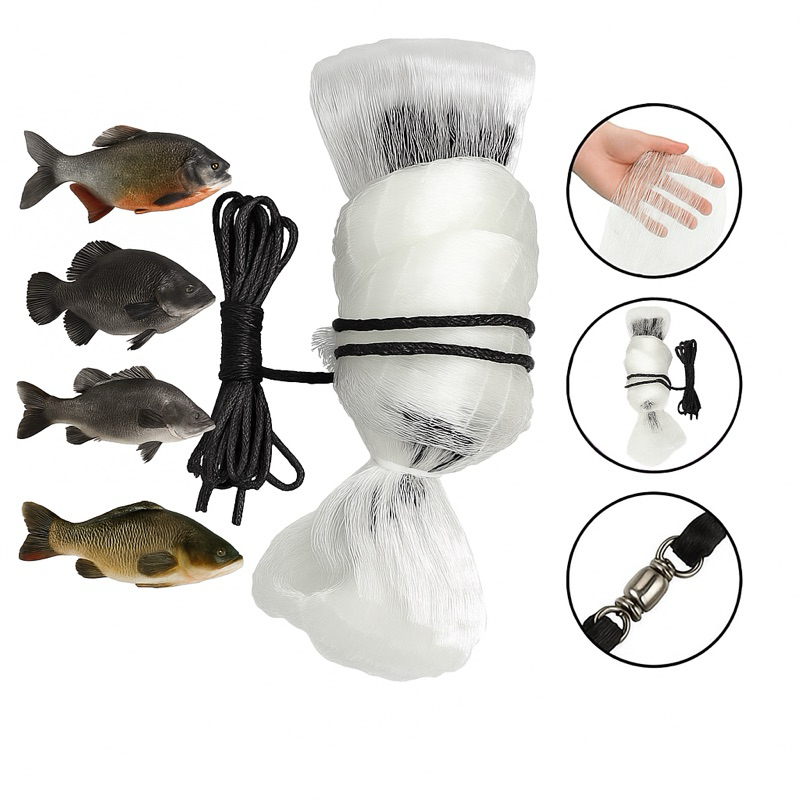 Tarrafa Tilapia Pacu Malha 4 20MM 12 Metros Comp 2m Altura Fio 0,40 Nylon Forte