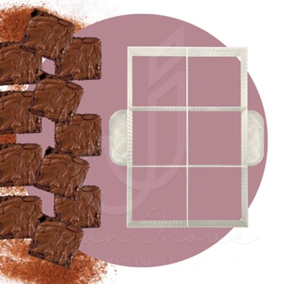 Cortador De Brownie 4,5cmx4,5cm (6 Quadrados) em Oferta na Shopee