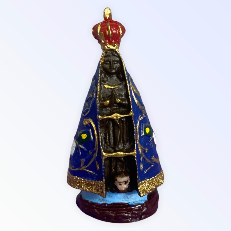 Escultura Nossa Senhora da Aparecida 7 cm em Resina